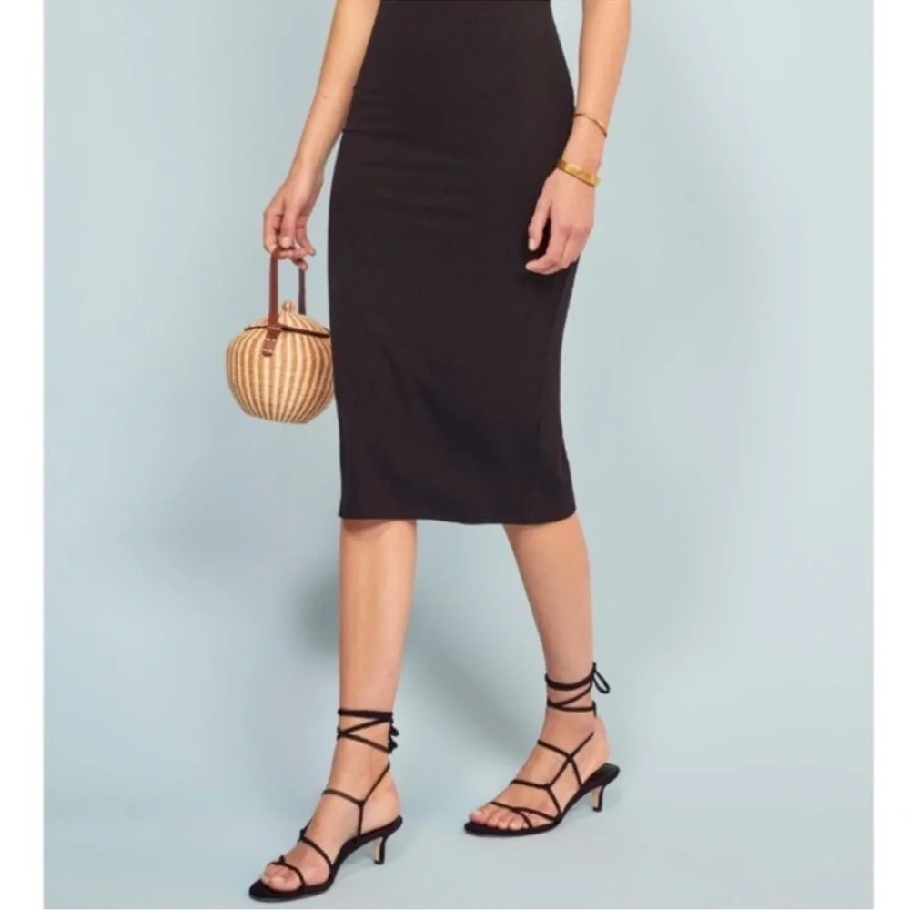 NEW! Reformation Porto Sandal Black US 8